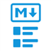 Markdown Note Snippets Icon Image