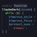Liqube Dark Code 1.0.8 Extension for Visual Studio Code