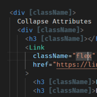 Attributes Collapse for VSCode