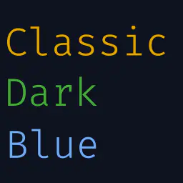 Classic Dark-Blue Theme 1.0.1 Extension for Visual Studio Code