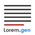 Lorem.gen
