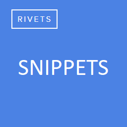 Rivets Snippets 1.0.6 VSIX