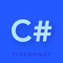 C# FixFormat Fixed for VSCode