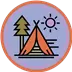 Retro Camping - Retro Color Theme Icon Image