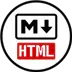 Markdown to Statically-Linked HTML Icon Image