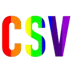 Rainbow CSV Icon Image