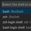 Shell Launcher for VSCode