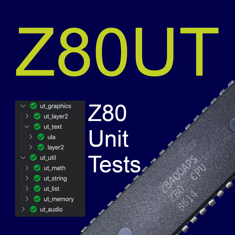 Z80 Unit Tests for VSCode