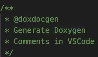 Doxygen Documentation Generator for VSCode