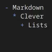 Markdown Clever Lists for VSCode