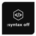 Syntax Off Icon Image