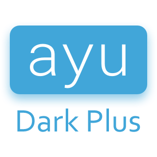 Ayu Dark Plus for VSCode