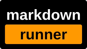 Markdown Code Runner for VSCode