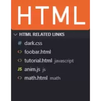 HTML Related Links for VSCode
