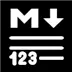 Markdown Word Count Icon Image