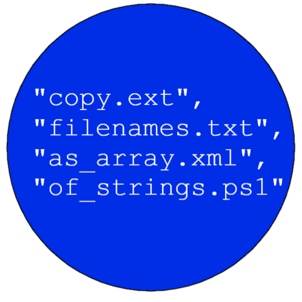 Copy File Names As Array Of Strings for VSCode