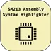 SM213 Assembly Syntax Highlighting