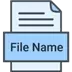 Copy File Name Icon Image