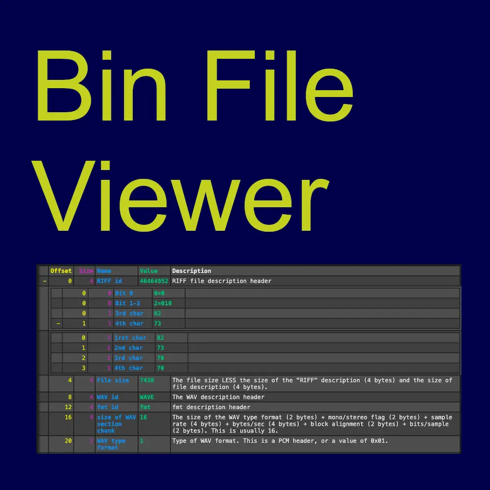 Binary File Viewer for VSCode