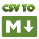 CSV to Markdown Table Converter 0.0.1 Extension for Visual Studio Code