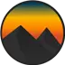 Mountain Sunset Icon Image