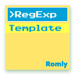 Romly RegExp Search Template for VSCode