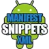 Android Manifest Snippets Icon Image