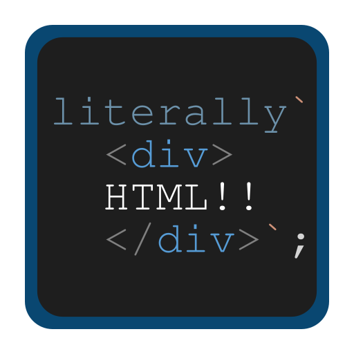 Literally Html 0.1.3 Extension for Visual Studio Code